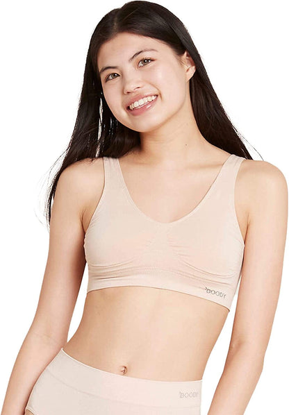 Body Ecowear Women'S Padded Shaper Bra, Wireless, Seamless Stretch, Soft Breathable, Bamboo Viscose Nude - 1 Pack / X-Small