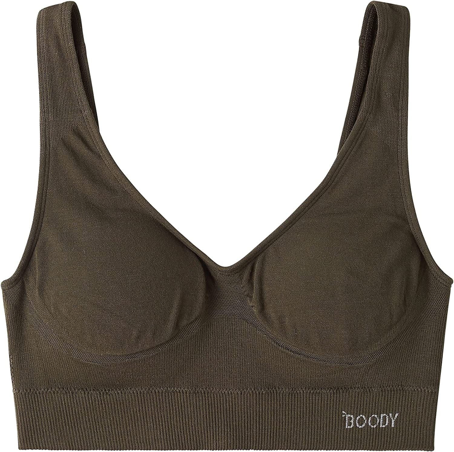 Body Ecowear Women'S Padded Shaper Bra, Wireless, Seamless Stretch, Soft Breathable, Bamboo Viscose