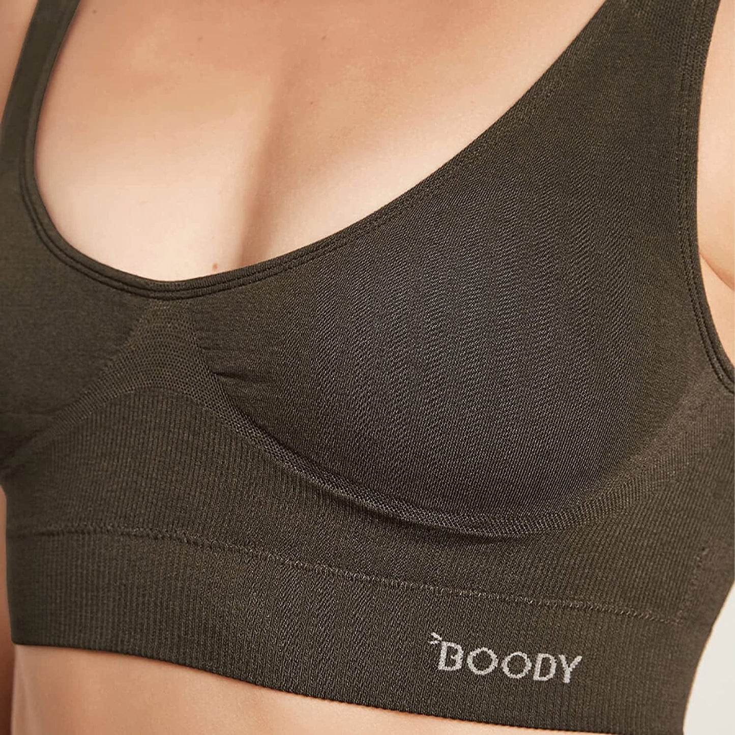 Body Ecowear Women'S Padded Shaper Bra, Wireless, Seamless Stretch, Soft Breathable, Bamboo Viscose