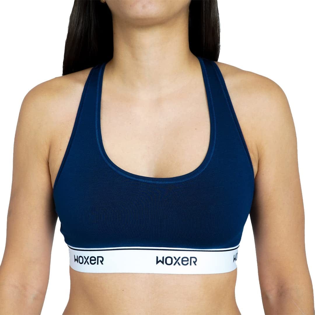 Boss Bralettes for Women - Wireless, Seamless, Comfortable Support Bra Navy / Small