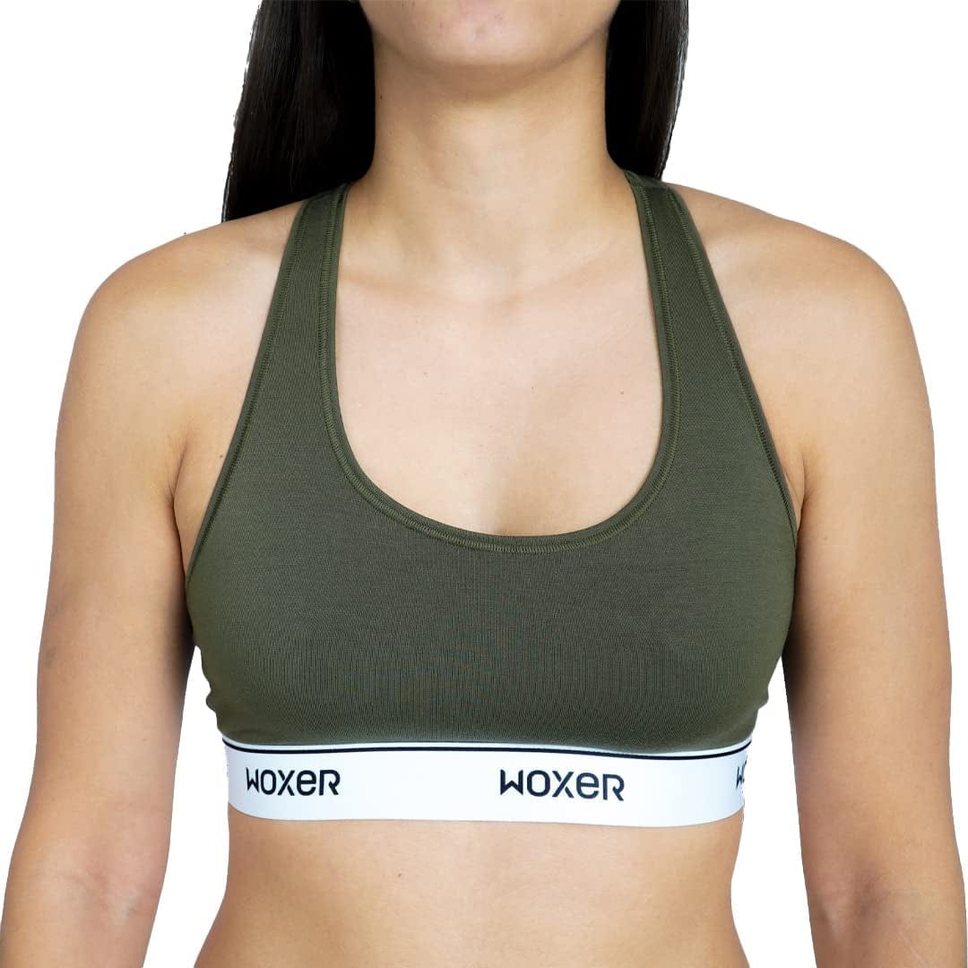 Boss Bralettes for Women - Wireless, Seamless, Comfortable Support Bra Mountain Green / Medium