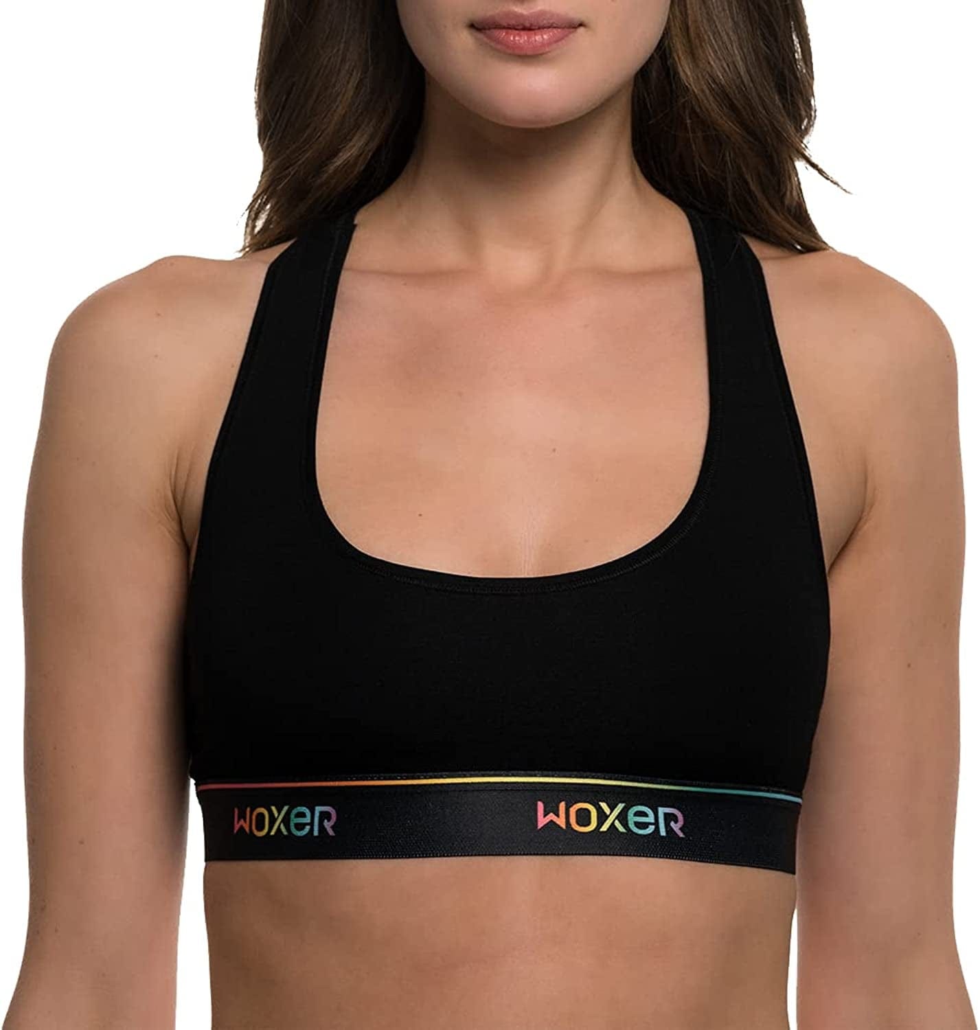 Boss Bralettes for Women - Wireless, Seamless, Comfortable Support Bra Pride Black / Medium