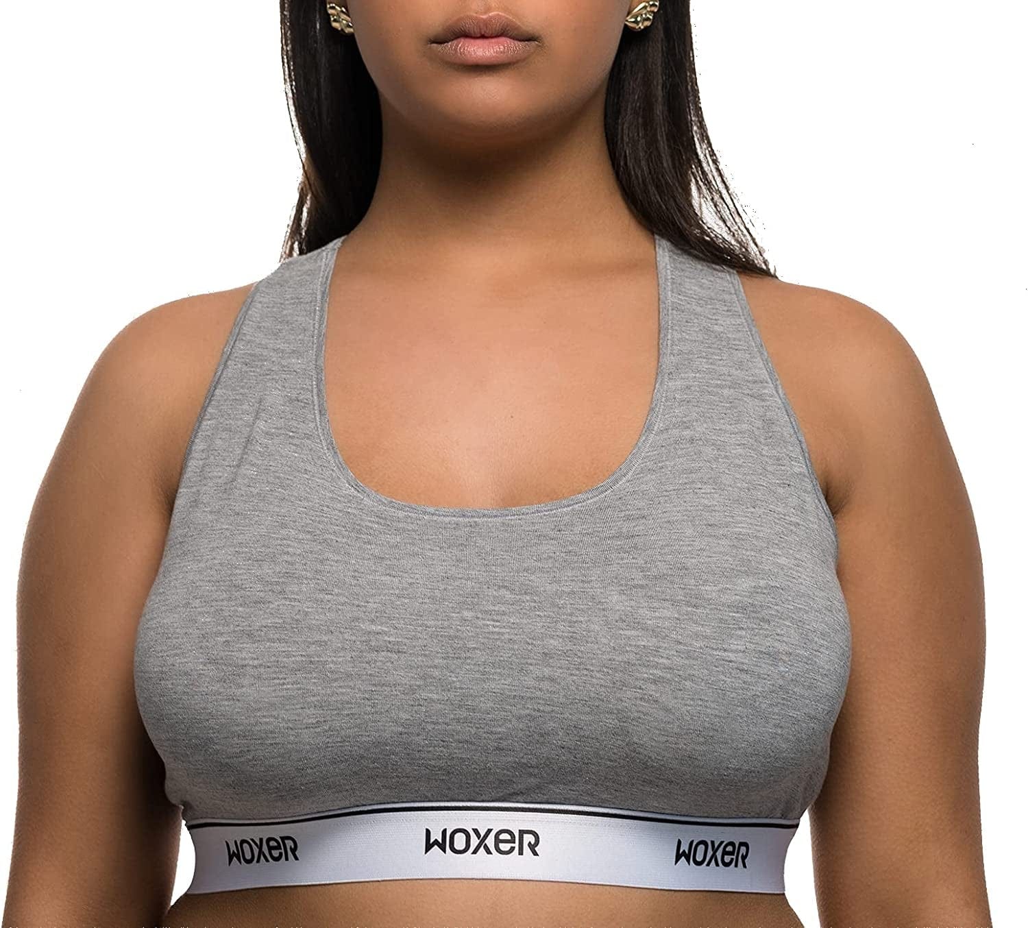 Boss Bralettes for Women - Wireless, Seamless, Comfortable Support Bra Heather Grey / Small