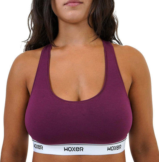 Boss Bralettes for Women - Wireless, Seamless, Comfortable Support Bra Burgundy / Small