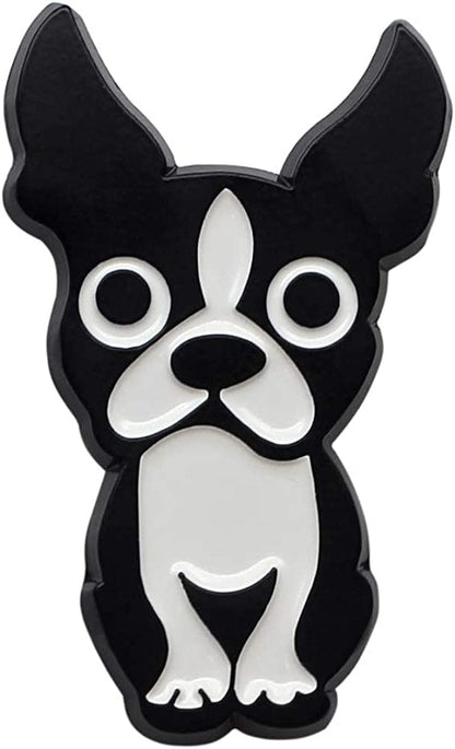 Boston Terrier Enamel Pin Metal Black Dog Brooch Gifts for Dog Lovers Boston Terrier Lapel Pin Jewelry Boston Terrier