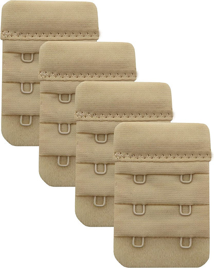 Bra Extender 2 Hook/3 Hook/4 Hook/5 Hook, Soft and Comfortable Bra Extension Bra Extender 2 Hooks-beige