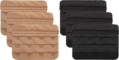 Bra Extender 2 Hook/3 Hook/4 Hook/5 Hook, Soft and Comfortable Bra Extension Bra Extender 4 Hook Beige/Black