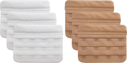 Bra Extender 2 Hook/3 Hook/4 Hook/5 Hook, Soft and Comfortable Bra Extension Bra Extender 4 Hook White/Beige