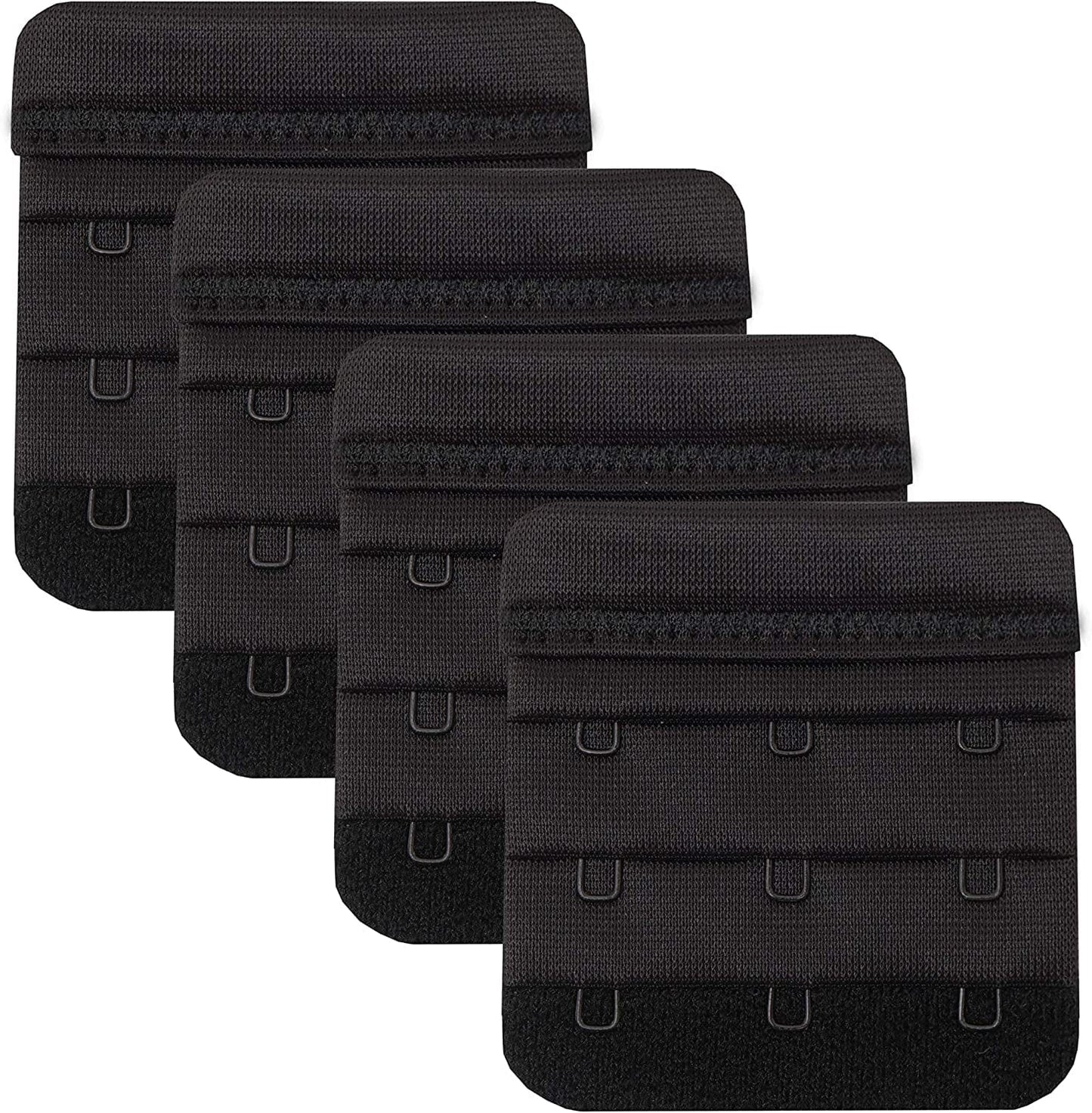 Bra Extender 2 Hook/3 Hook/4 Hook/5 Hook, Soft and Comfortable Bra Extension Bra Extender 3 Hooks-black