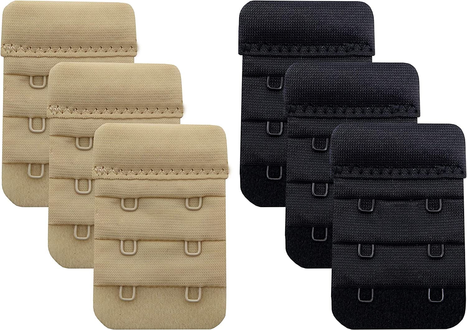 Bra Extender 2 Hook/3 Hook/4 Hook/5 Hook, Soft and Comfortable Bra Extension Bra Extender 2 Hook Beige/Black-6