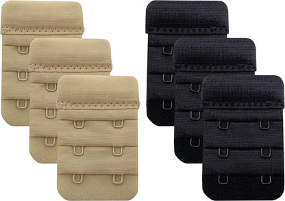 Bra Extender 2 Hook/3 Hook/4 Hook/5 Hook, Soft and Comfortable Bra Extension Bra Extender 2 Hook Beige/Black-6