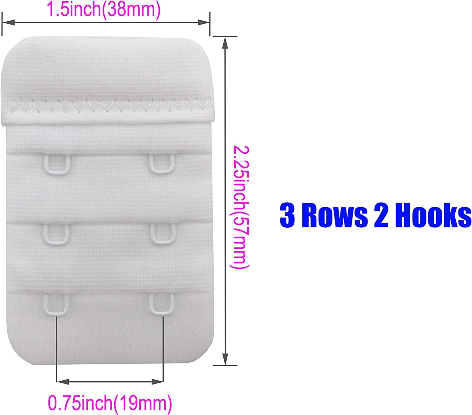 Bra Extender 2 Hook/3 Hook/4 Hook/5 Hook, Soft and Comfortable Bra Extension
