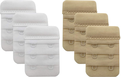 Bra Extender 2 Hook/3 Hook/4 Hook/5 Hook, Soft and Comfortable Bra Extension Bra Extender 2 Hook White/Beige-6