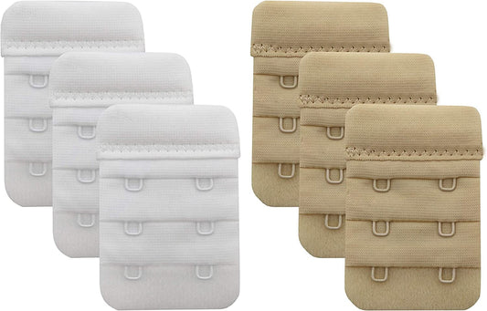 Bra Extender 2 Hook/3 Hook/4 Hook/5 Hook, Soft and Comfortable Bra Extension Bra Extender 2 Hook White/Beige-6