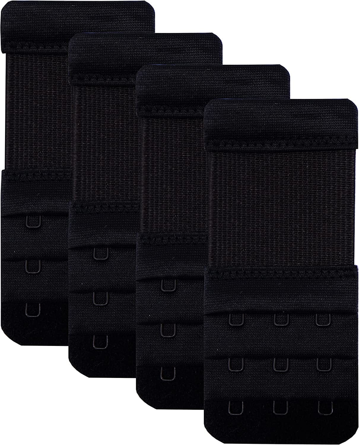 Bra Extender 3 Hook,Stretchy Soft and Comfortable Bra Strap Extender Black-1