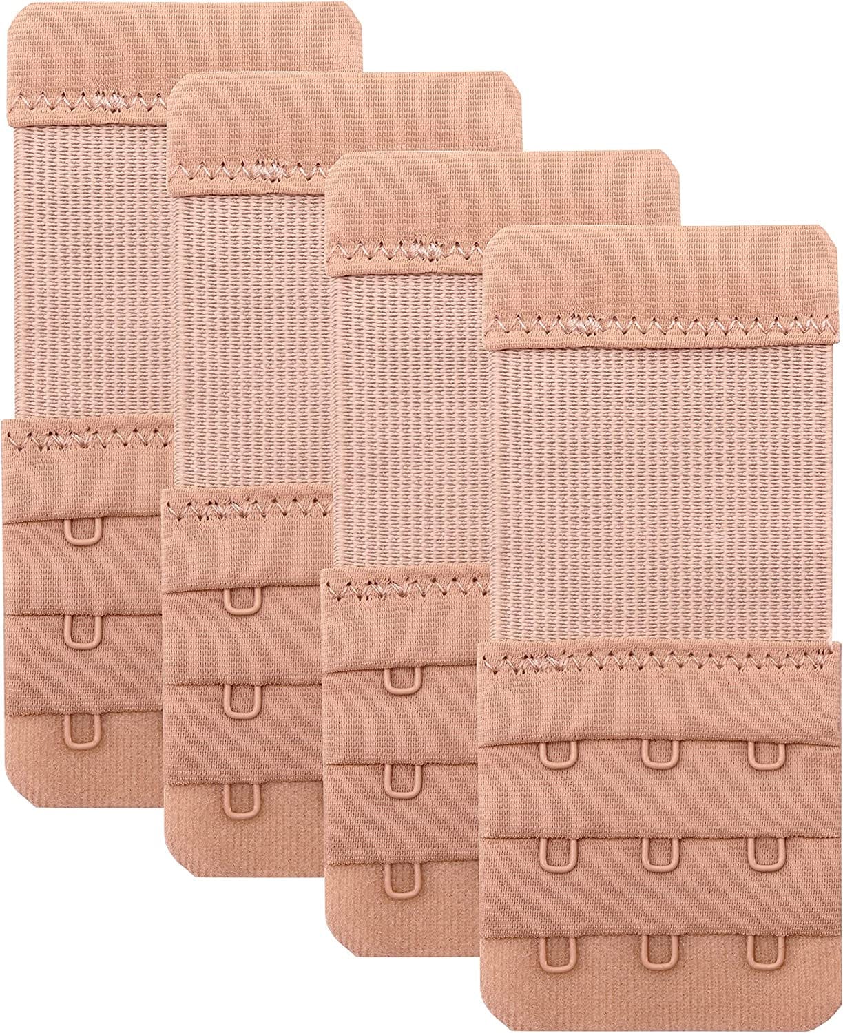 Bra Extender 3 Hook,Stretchy Soft and Comfortable Bra Strap Extender Skin Color-1
