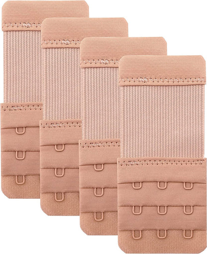 Bra Extender 3 Hook,Stretchy Soft and Comfortable Bra Strap Extender Skin Color-1