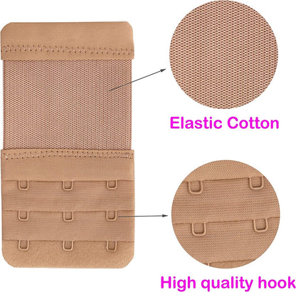 Bra Extender 3 Hook,Stretchy Soft and Comfortable Bra Strap Extender