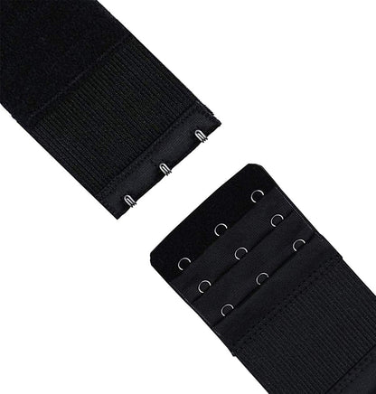 Bra Extender 3 Hooks 3 Rows Elastic Bra Band Hook Strap Extensions for Women, Pack of 4