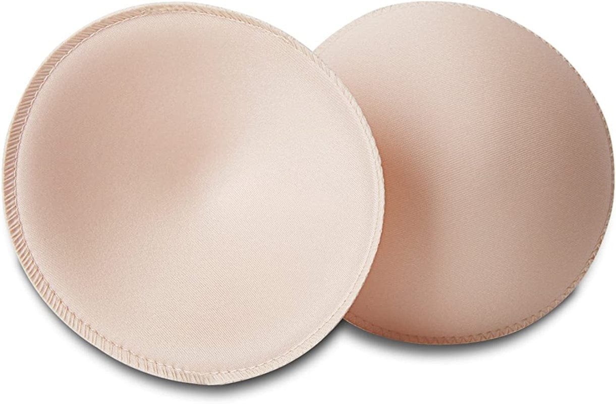 Bra Inserts 4 Pairs,Sermicle Bra Pads Sewed Stitched Removable for Sports Bra B/C,C/D & D/E Cup Optional