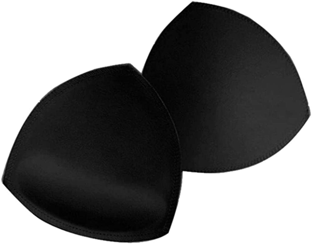Bra Pad Inserts 4 Pairs,Sermicle Bra Pads Sewn Padded for Sports Bra A/B or C/D,D/E Cup Beige or Black, White Optional