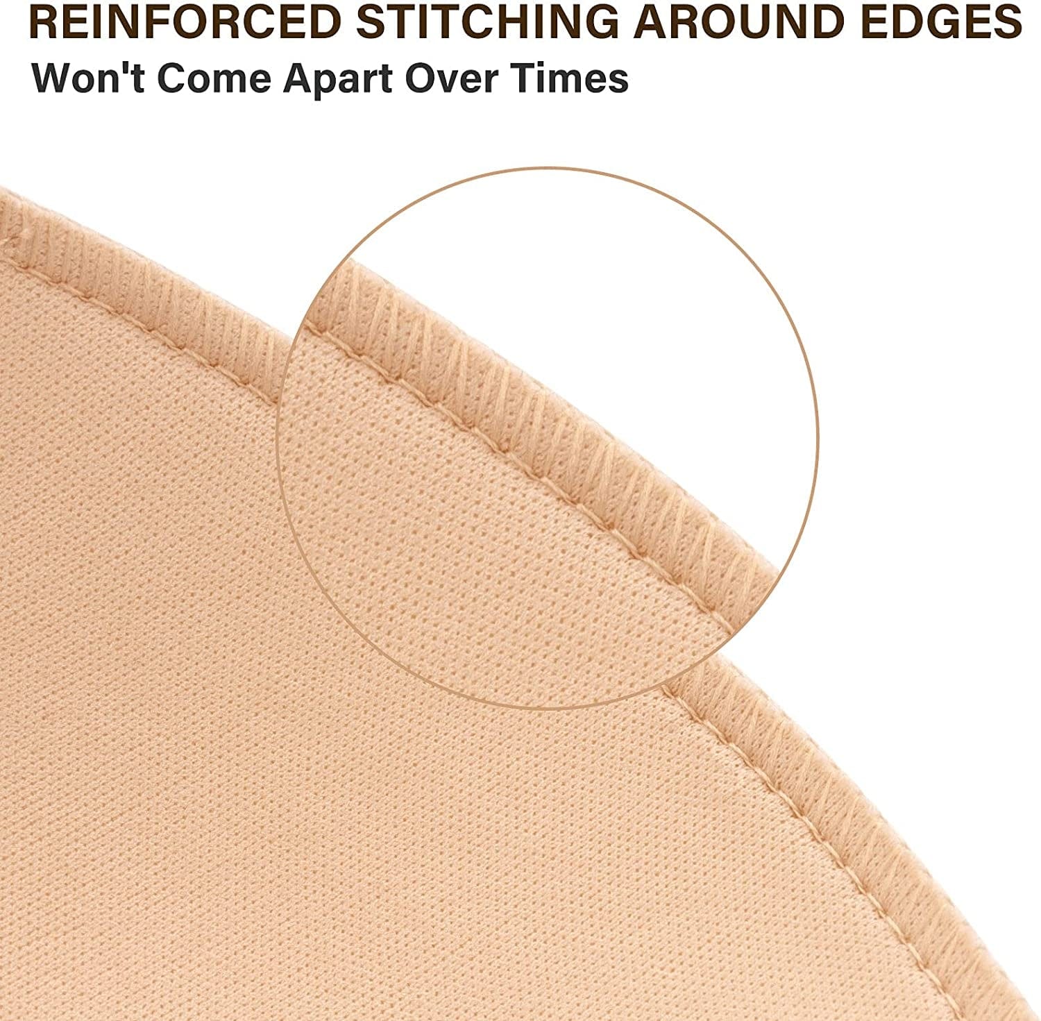 Bra Pads Insert 3 Pairs Sewn Edge Bra Inserts AB, CD, DE Cups | Bra Replacement Pad Beige Black White Optional