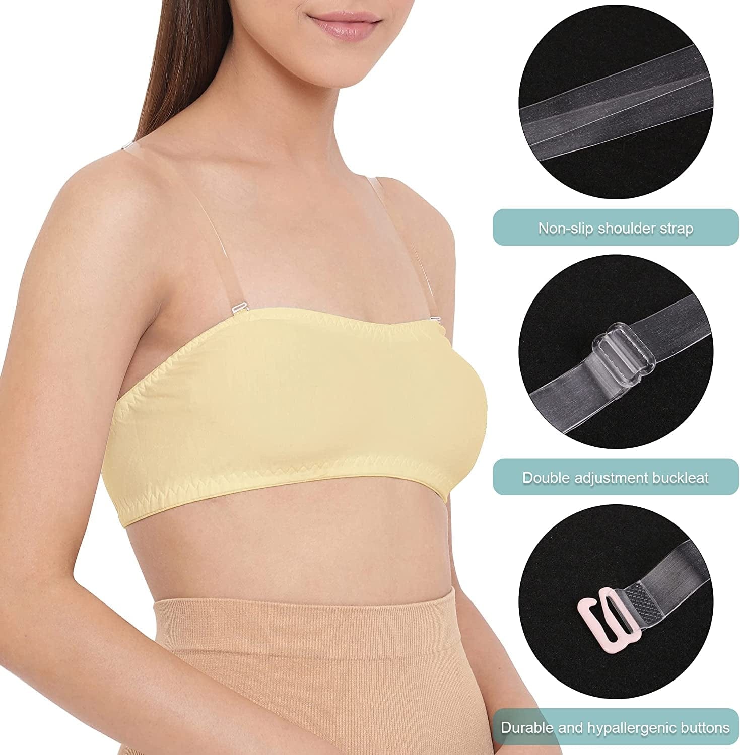 Bra Strap Clips, Bra Extenders 3 Hooks, Bra Strap Holder, Bra Clips for the Back