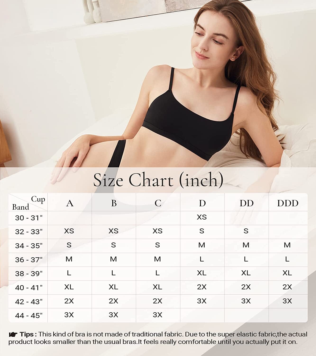 Bralettes for Women,Fits Everybody Incredibly Stretchy Wireless Bra Comfy Scoop Neck Womens Bras with Soft Buttery Fabric