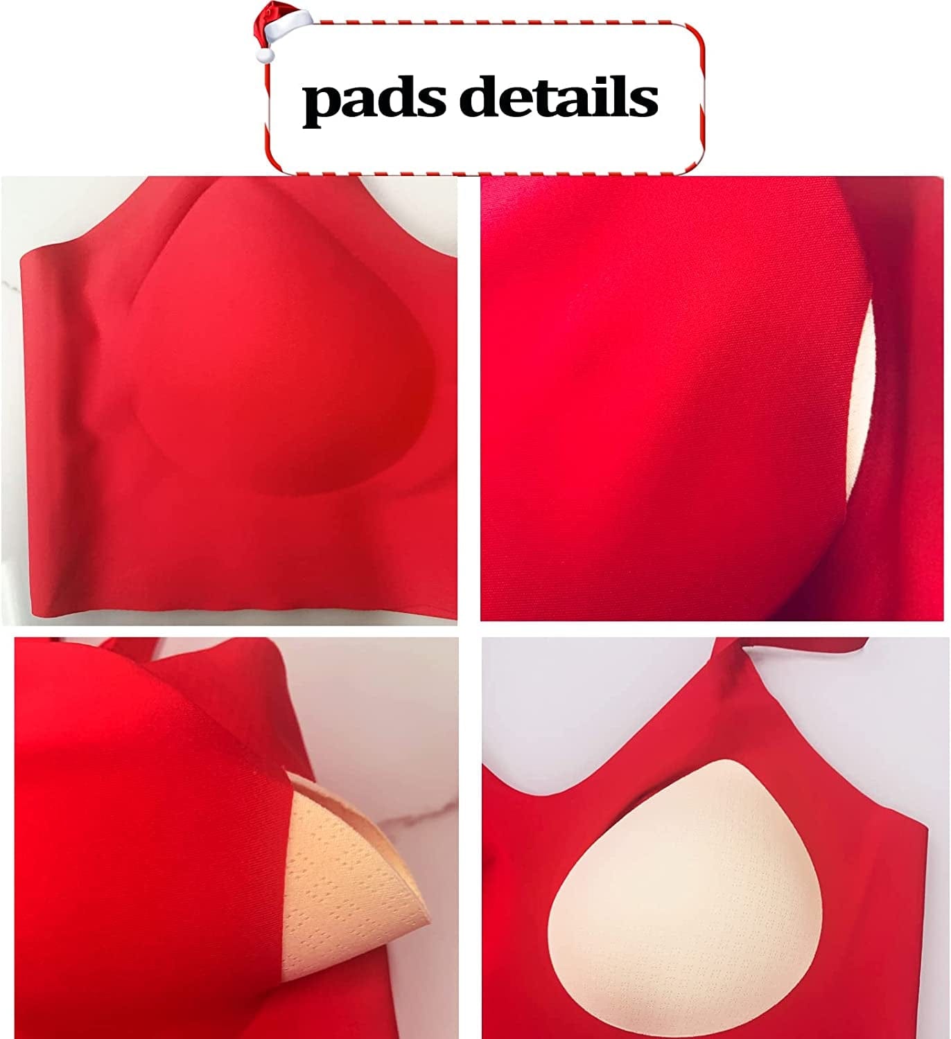 Bras for Women Comfort Seamless Bra, Cross Back Adjustable Bralette Bra, Wireless Everyday Bras for Women A-C Cup