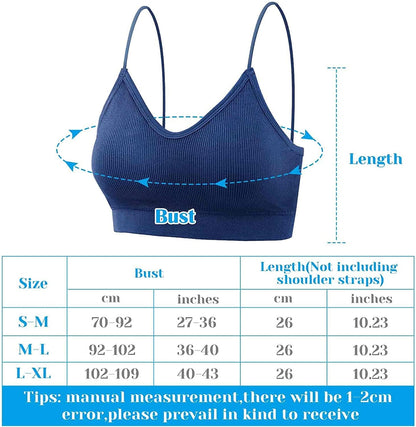 Bras for Women Pack of 6, Bralettes for Women Padded, Sports Bras for Women