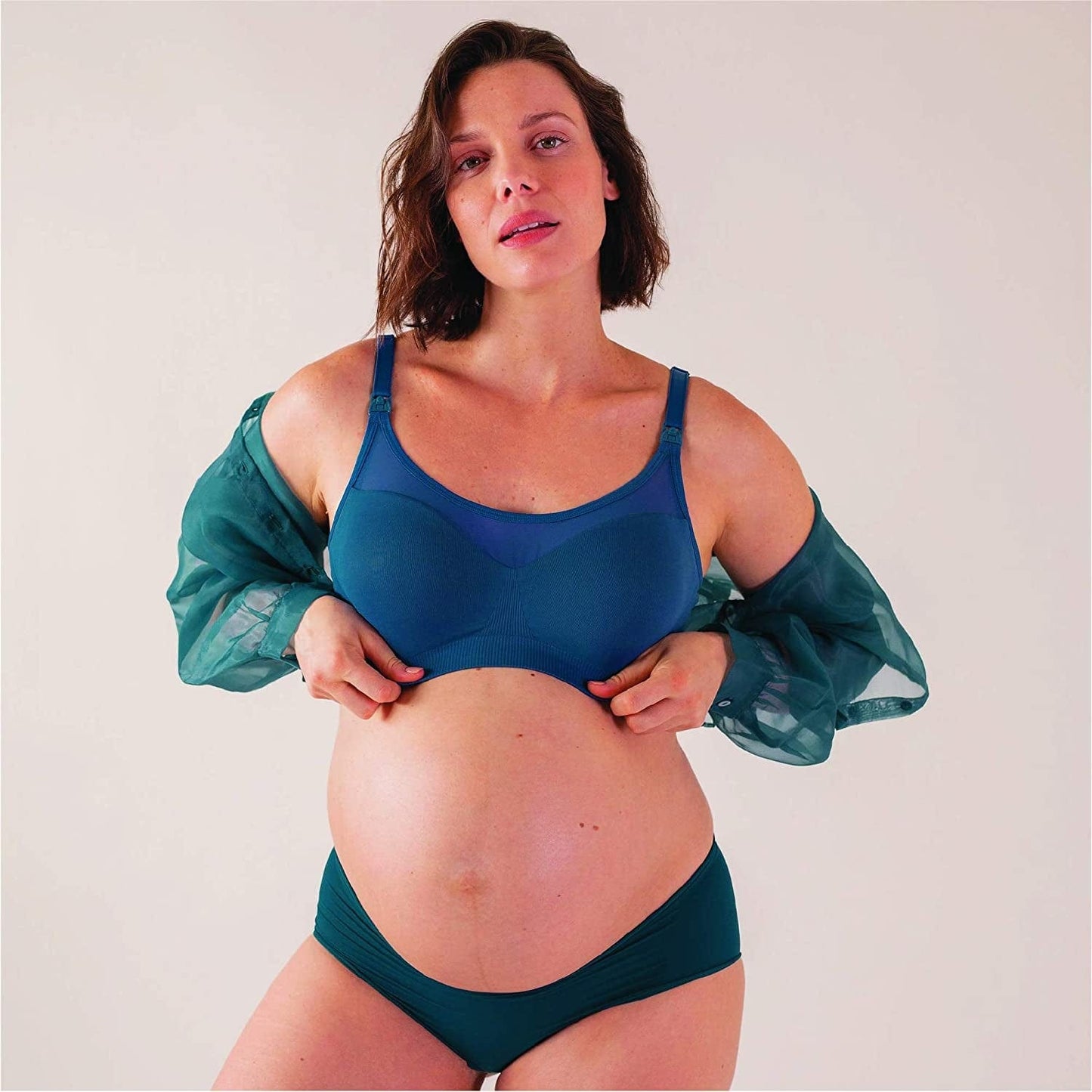 BRAVADO! DESIGNS Body Silk Seamless Sheer Wireless Maternity & Nursing Bra | B, C, D, DD/E, DDD/F Cup