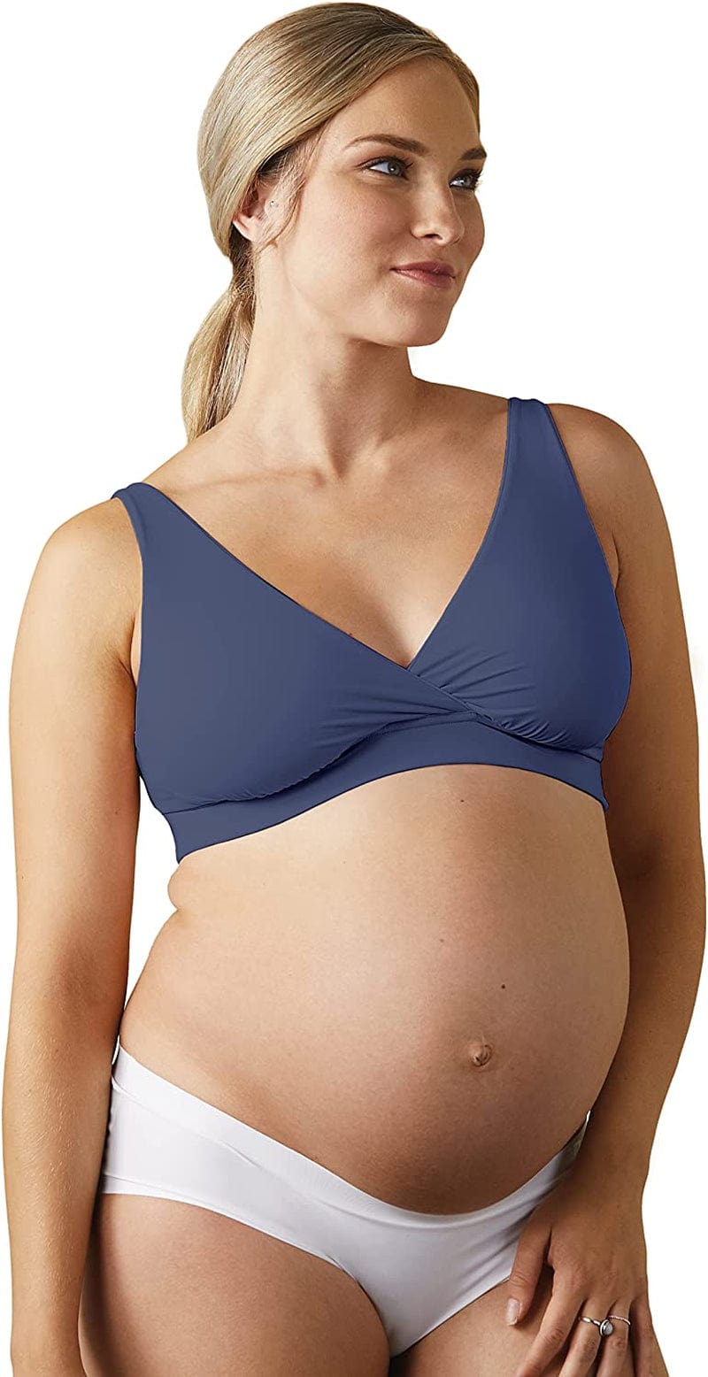 BRAVADO! DESIGNS Maternity and Nursing Sleep Bra Sustainable Ballet Bra for Breastfeeding Regular & Full B - J Cups Dusk / regular / Medium