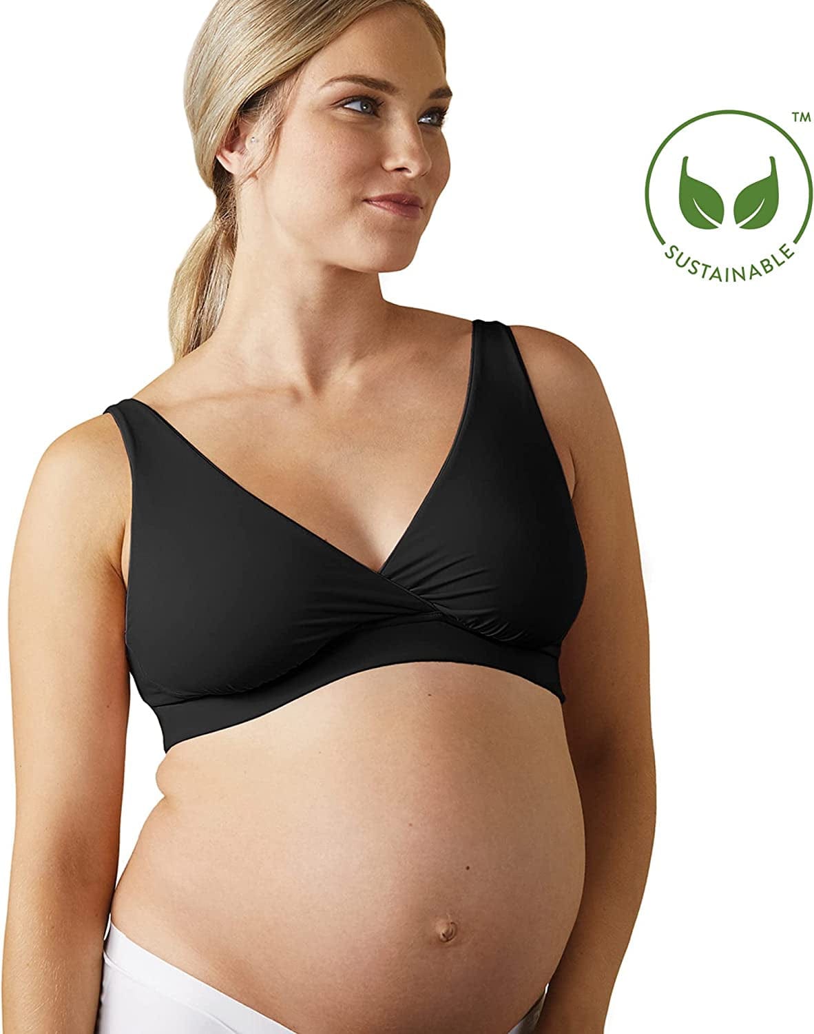 BRAVADO! DESIGNS Maternity and Nursing Sleep Bra Sustainable Ballet Bra for Breastfeeding Regular & Full B - J Cups
