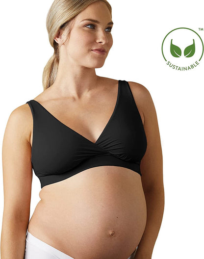 BRAVADO! DESIGNS Maternity and Nursing Sleep Bra Sustainable Ballet Bra for Breastfeeding Regular & Full B - J Cups