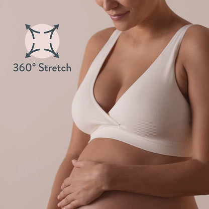 BRAVADO! DESIGNS Sustainable Maternity & Nursing Bra | Restore | Recycled Nylon | Seamless & Wireless | B-DDD/F Cup