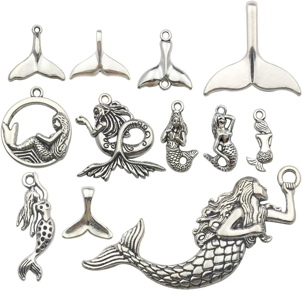 Bronze Marine Collection-100G Craft Supplies Ocean Fish Sea Creatures Charms Pendants for Crafting, Jewelry Findings Making Accessory for DIY Necklace Bracelet (M069) M134