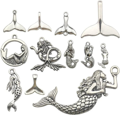 Bronze Marine Collection-100G Craft Supplies Ocean Fish Sea Creatures Charms Pendants for Crafting, Jewelry Findings Making Accessory for DIY Necklace Bracelet (M069) M134