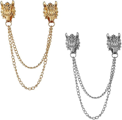 Brooches Pin for Men Shirts Collar Chain Brooch Pin Lapel Stick AStyle17