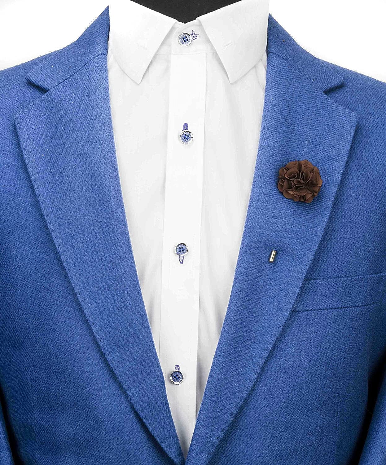 Brown Bunch Flower Lapel Pin/Brooch Brown