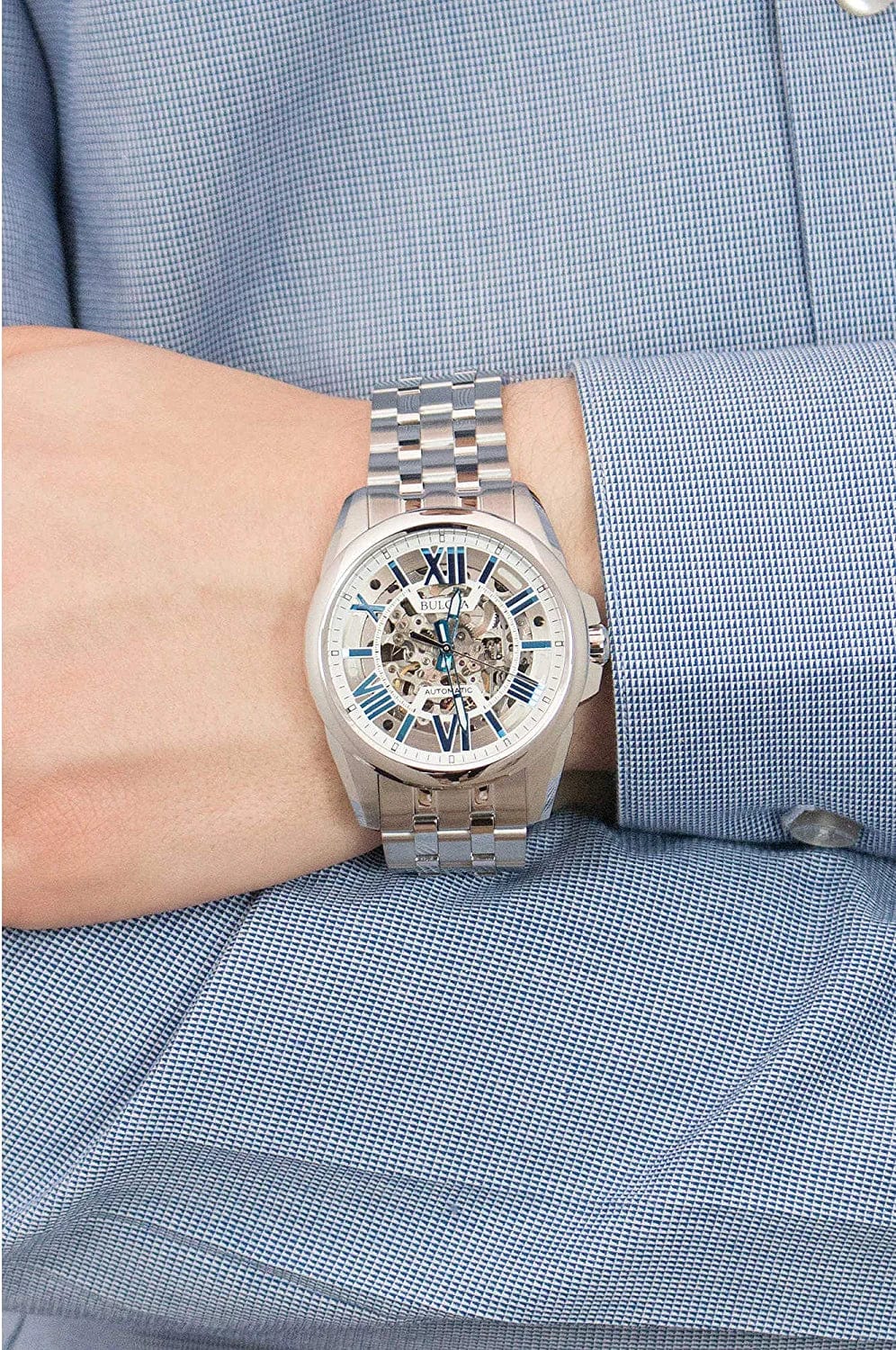 Bulova Men'S Automatic Open Aperture Watch, 43Mm