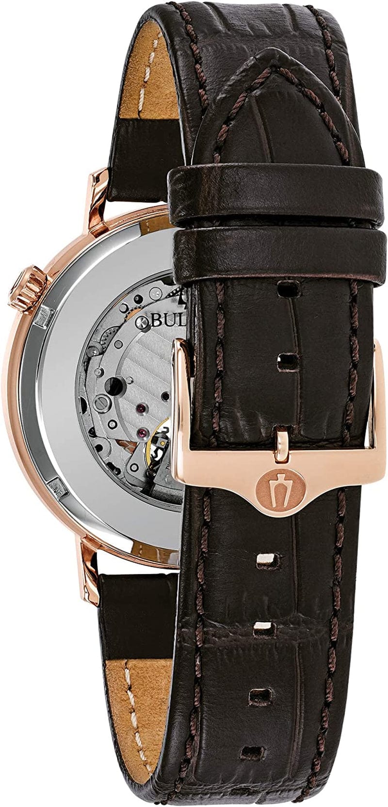 Bulova Men'S Classic Automatic Aerojet Strap Watch with Open Aperture