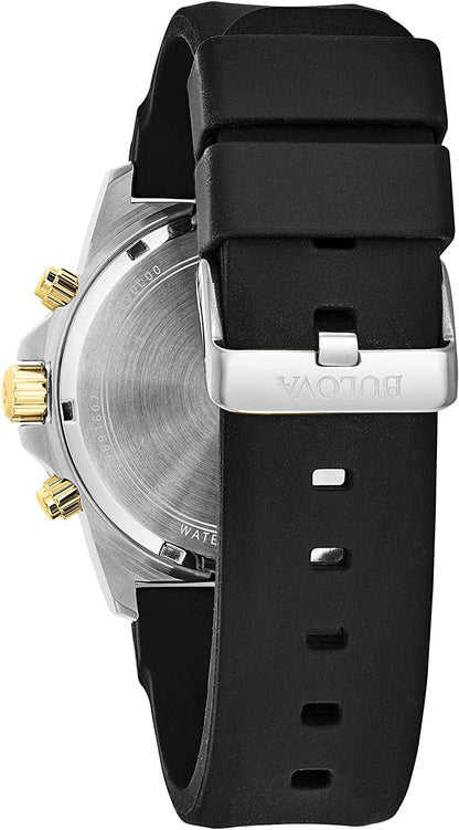 Bulova Men'S Marine Star Chronograph Silicone Strap Watch