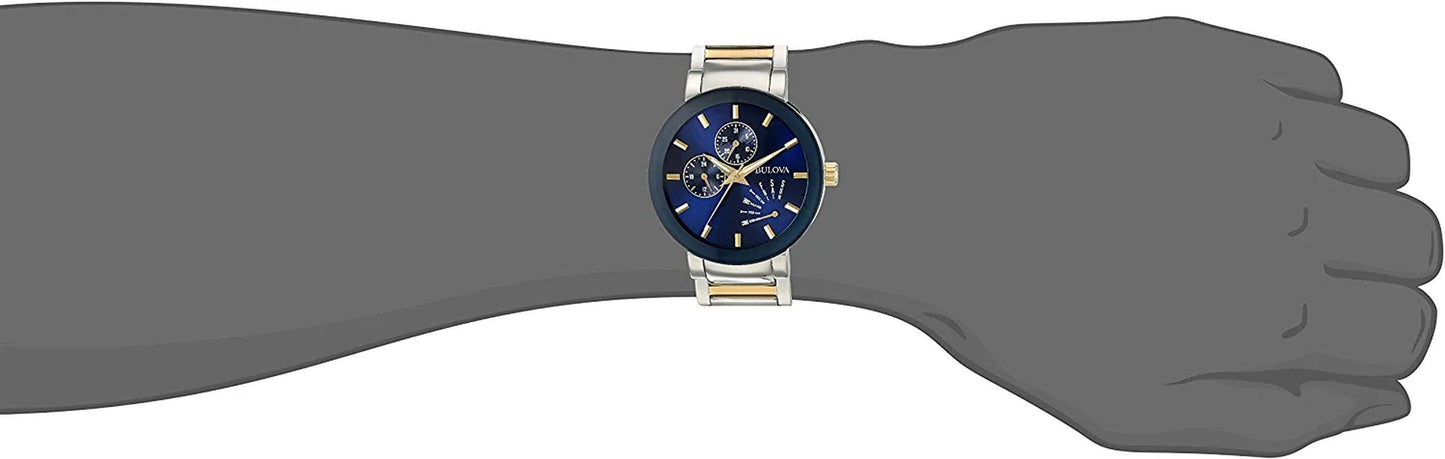 Bulova Men'S Multi-Function Modern Stainless Steel Watch