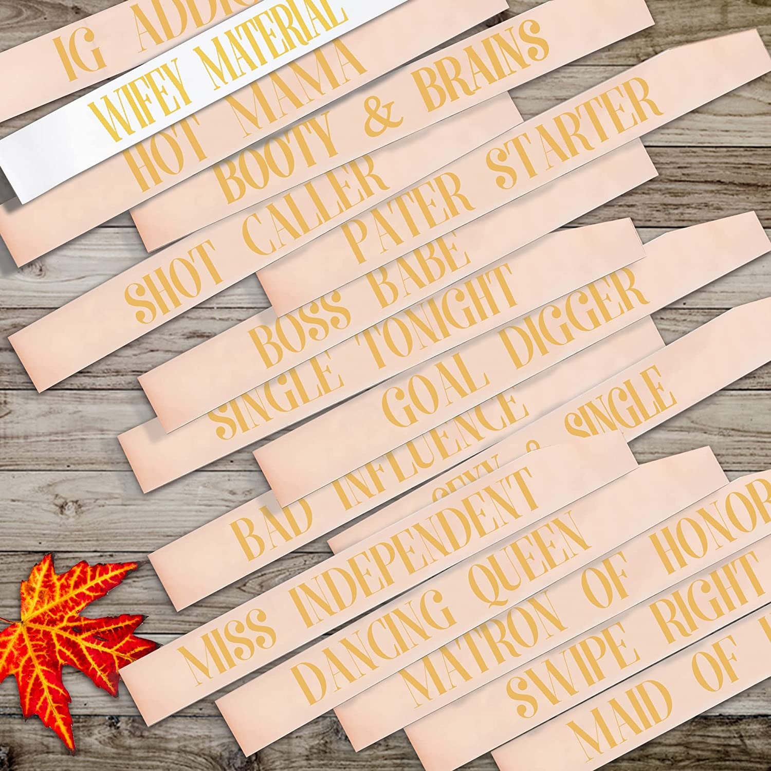 Bachelorette Party Sashes Bride Tribe Funny Bridesmaid Sash for Hen Party Bridal Shower Engagement Wedding Apparel & Accessories > Clothing Accessories > Sashes Snsowed   