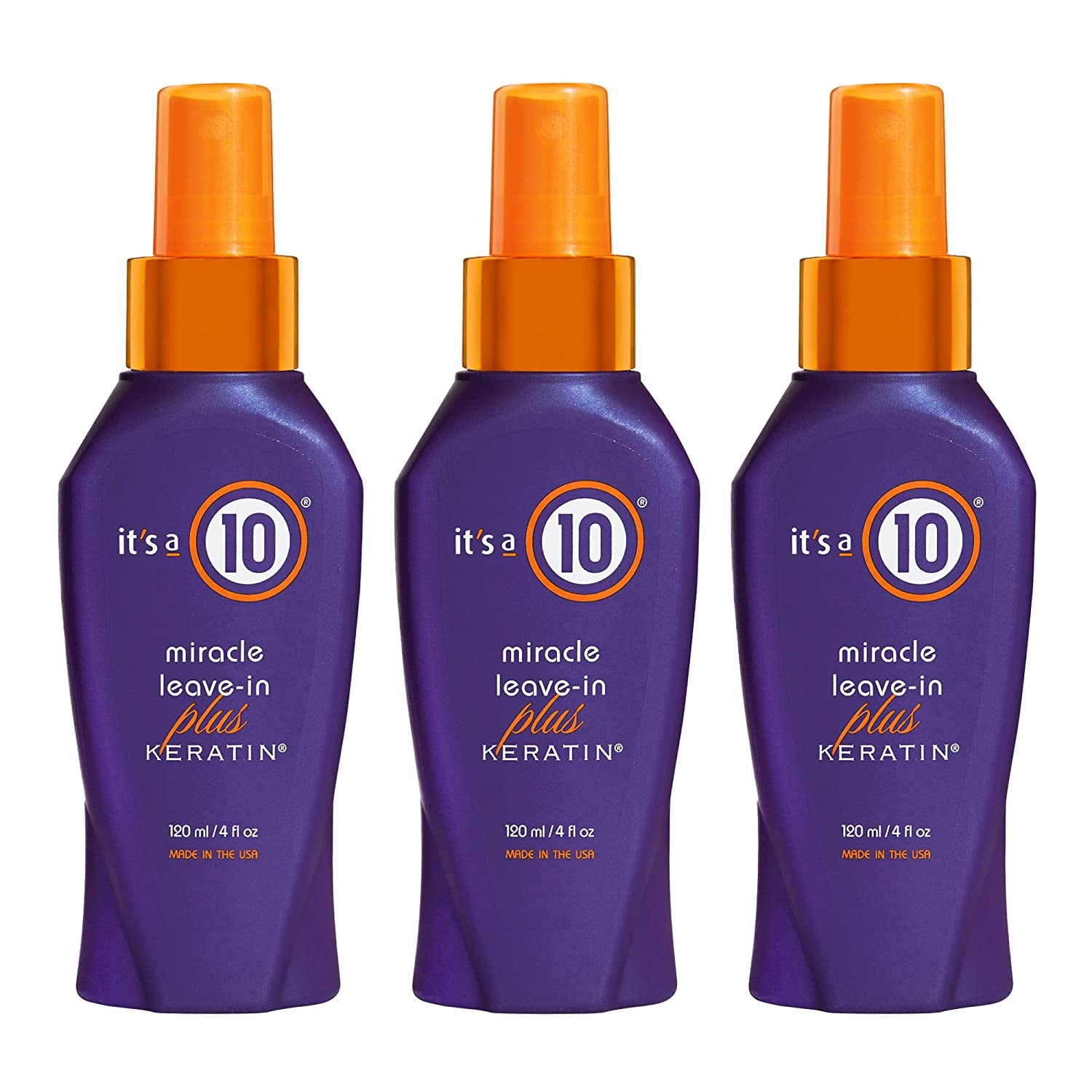 It'S a 10 Haircare Miracle Leave-In plus Keratin Spray, 10 Fl. Oz (Pack of 3) Health & Beauty > Personal Care > Hair Care It's a 10 Haircare Unscented 4 Fl Oz (Pack of 3) 