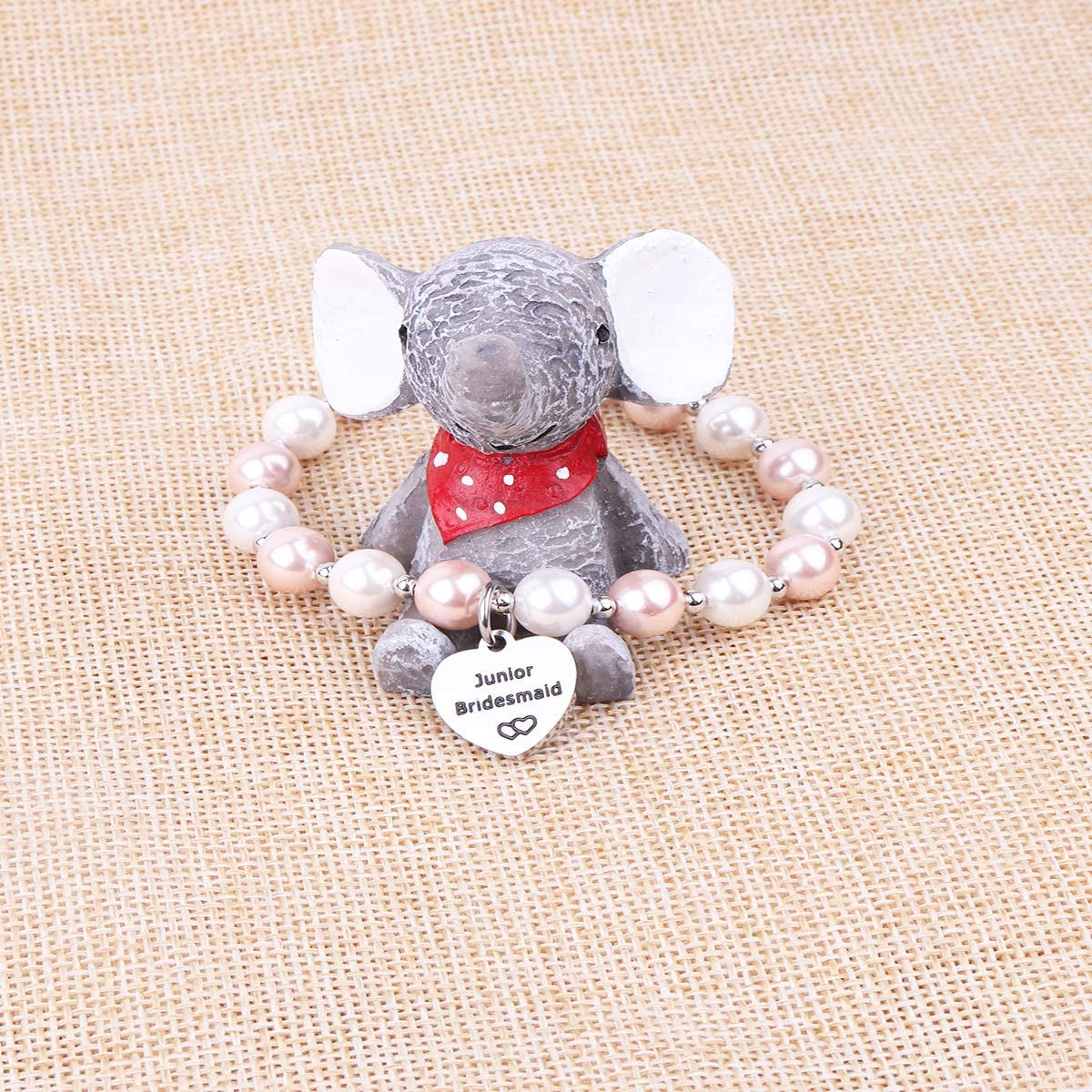 Junior Bridesmaid Bracelet Wedding Party Gifts Bridesmaid Bracelet Maid of Honot Bracelet Matron of Honor Jewerly Bridal Party Gift Bridesmaid Gift Apparel & Accessories > Jewelry > Bracelets AZFEIYA   