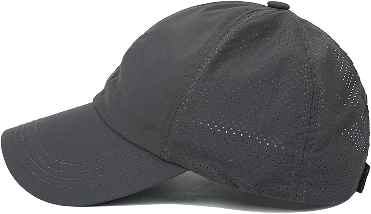 HGGE Womens Criss Cross Ponytail Baseball Cap Adjustable High Messy Bun Ponycap Quick Drying Hat Apparel & Accessories > Clothing Accessories > Hats HGGE   