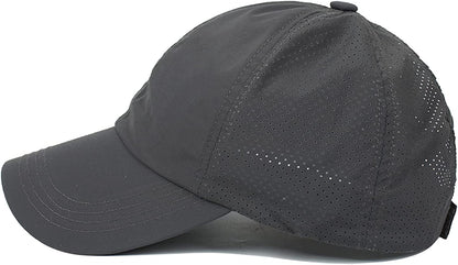 HGGE Womens Criss Cross Ponytail Baseball Cap Adjustable High Messy Bun Ponycap Quick Drying Hat Apparel & Accessories > Clothing Accessories > Hats HGGE   