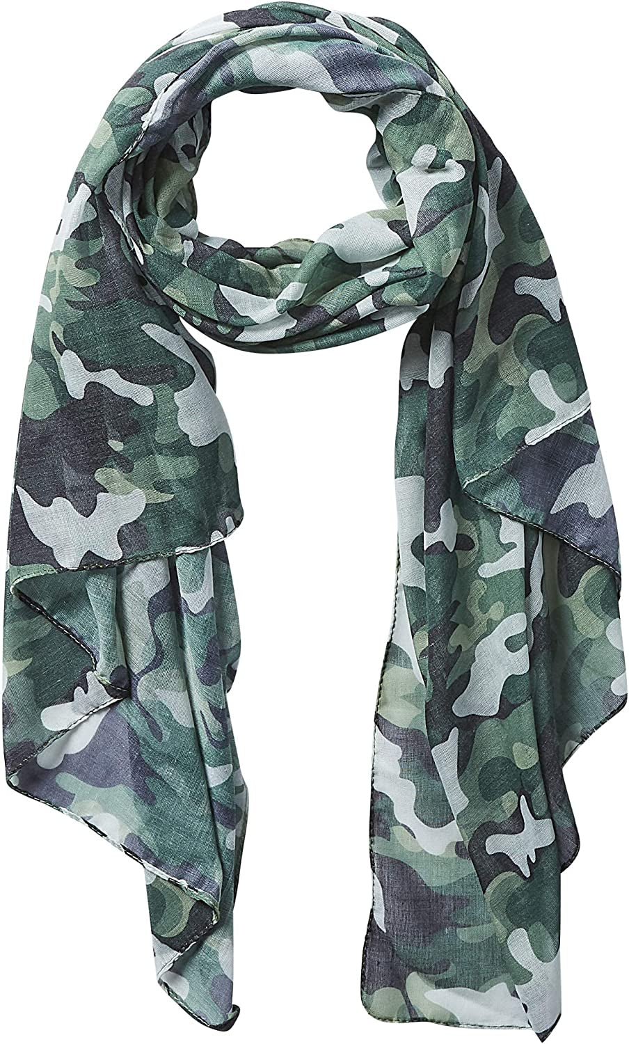 Hadley Wren Women'S Lightweight Summer Insect Shield Scarf Apparel & Accessories > Clothing Accessories > Scarves & Shawls Hadley Wren Camo Green  