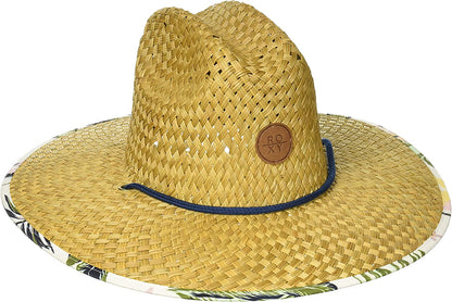 Roxy Women'S Pina to My Colada Straw Hat Apparel & Accessories > Clothing Accessories > Hats Roxy Natural-white-floral Medium-Large 